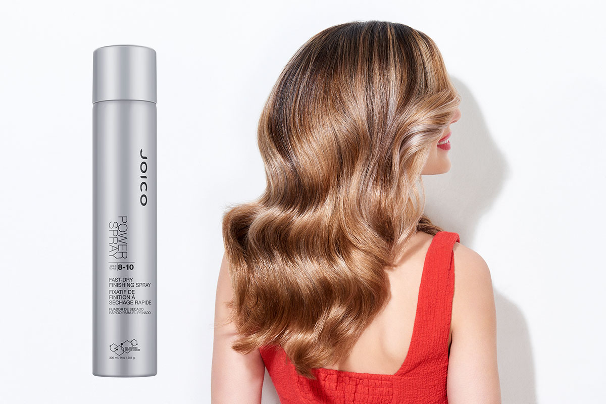 Power Spray hairspray model and product
